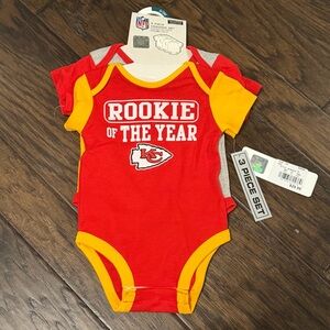 Kansas City chiefs bodysuit bundle baby